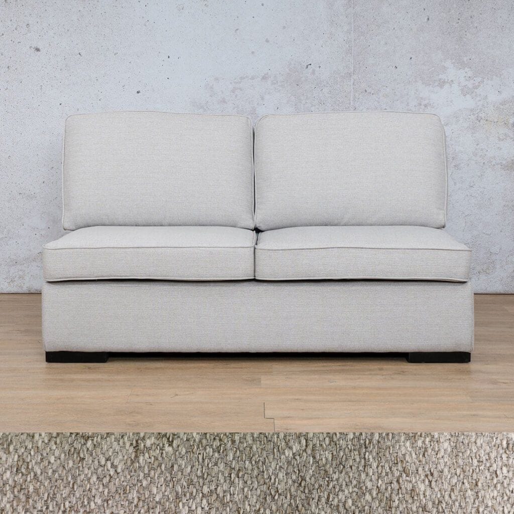 Rome Fabric Armless 2 Seater Fabric Sofa Leather Gallery Kenya Sand