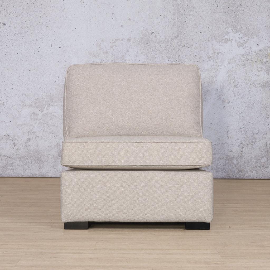 Rome Fabric Armless Chair Fabric Sofa Leather Gallery Kenya Beige