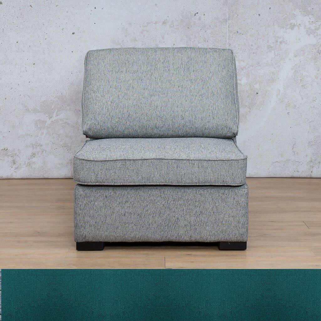 Arizona Fabric Armless Chair Fabric Sofa Leather Gallery Turquoise WAREHOUSE COLLECTION - PINETOWN OR NORTHRIDING Full Foam