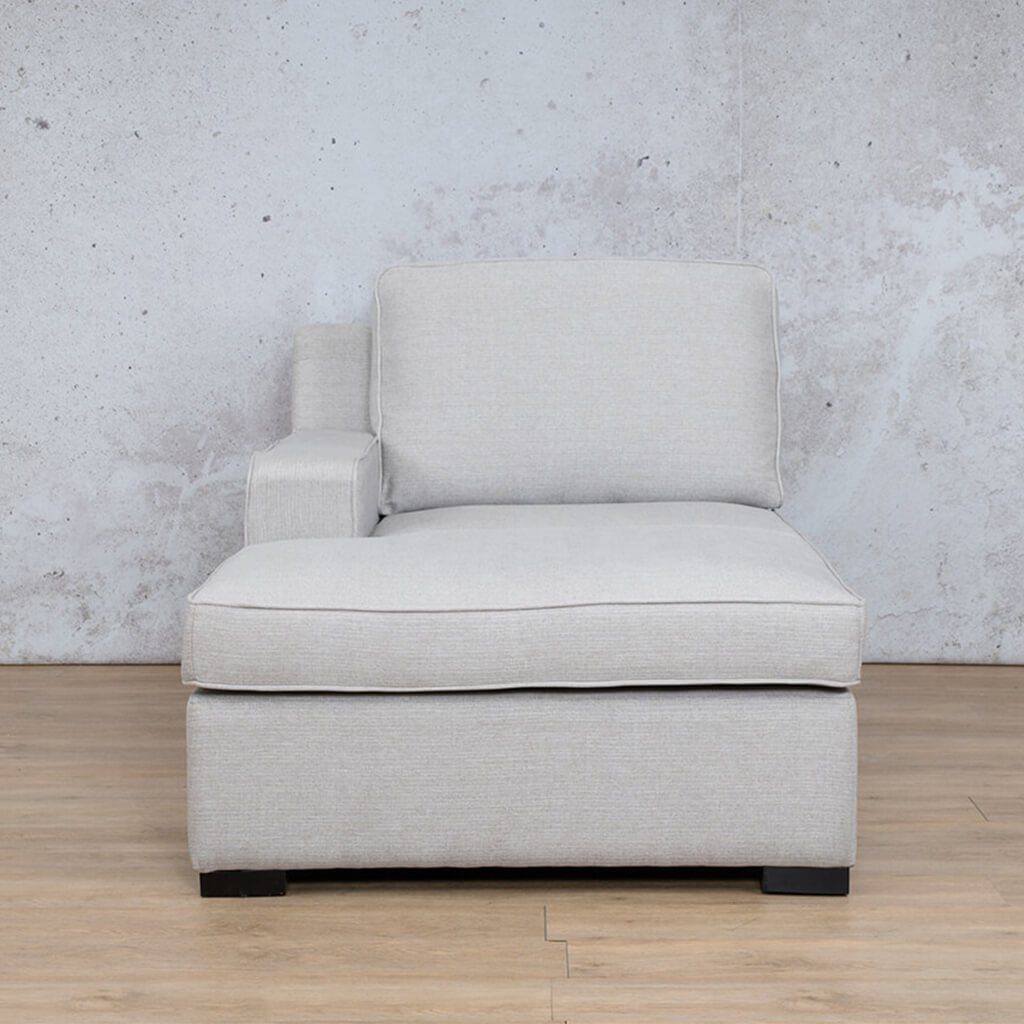 Arizona Fabric Chaise Right Arm Fabric Sofa Leather Gallery Oyster-A WAREHOUSE COLLECTION - PINETOWN OR NORTHRIDING Full Foam