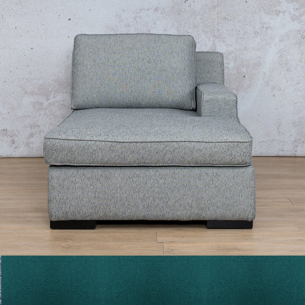 Rome Fabric Chaise Left Arm Fabric Sofa Leather Gallery Turquoise
