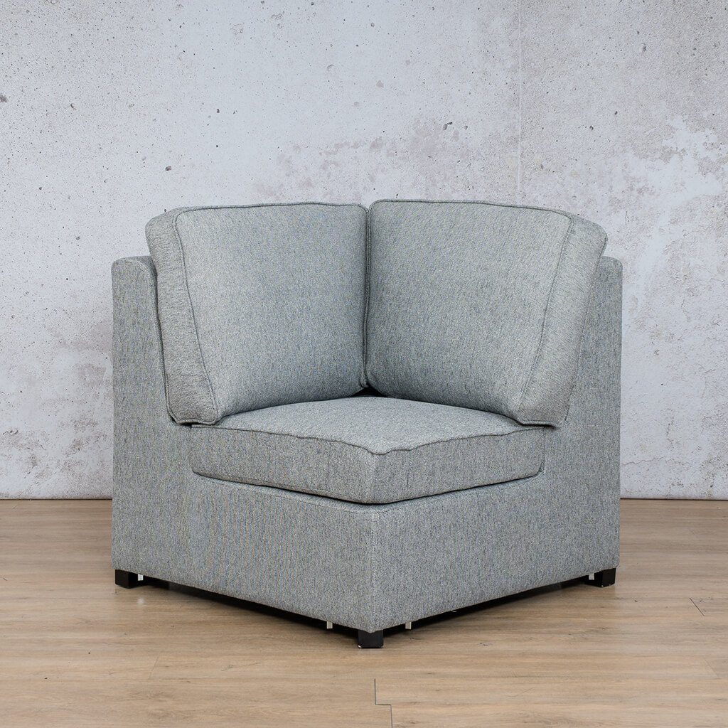 Arizona Fabric Corner Fabric Sofa Leather Gallery Quarry Black and White WAREHOUSE COLLECTION - PINETOWN OR NORTHRIDING Full Feathers