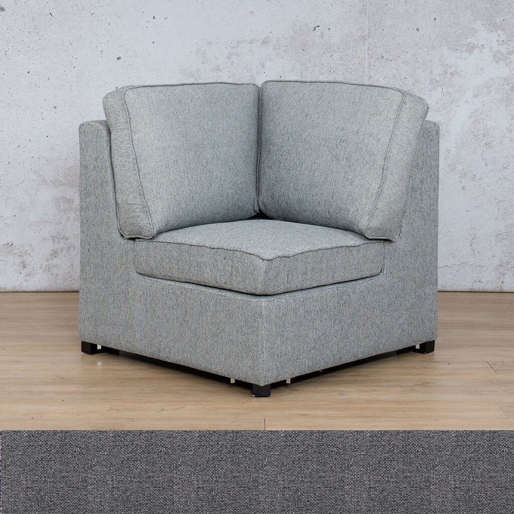 Arizona Fabric Corner Fabric Sofa Leather Gallery Silver Charm WAREHOUSE COLLECTION - PINETOWN OR NORTHRIDING Full Foam