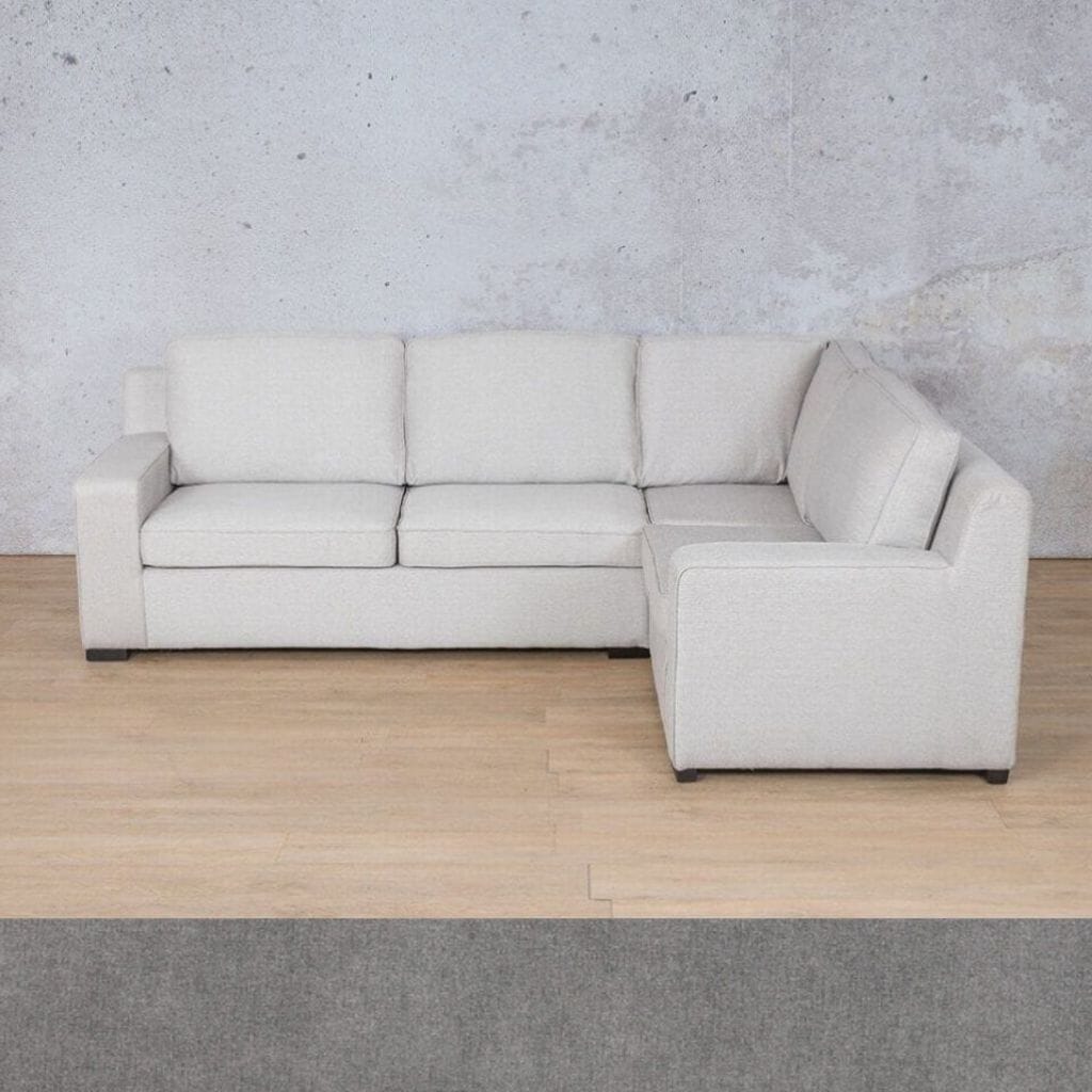 Rome Fabric L-Sectional 4 Seater - RHF Fabric Corner Suite Leather Gallery Space Grey