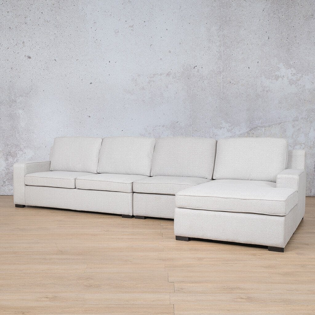 Rome Fabric Sofa Chaise Modular Sectional - RHF Fabric Corner Suite Leather Gallery
