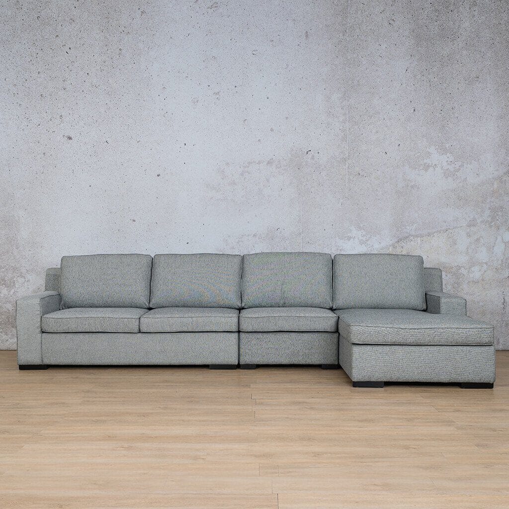 Rome Fabric Sofa Chaise Modular Sectional - RHF Fabric Corner Suite Leather Gallery