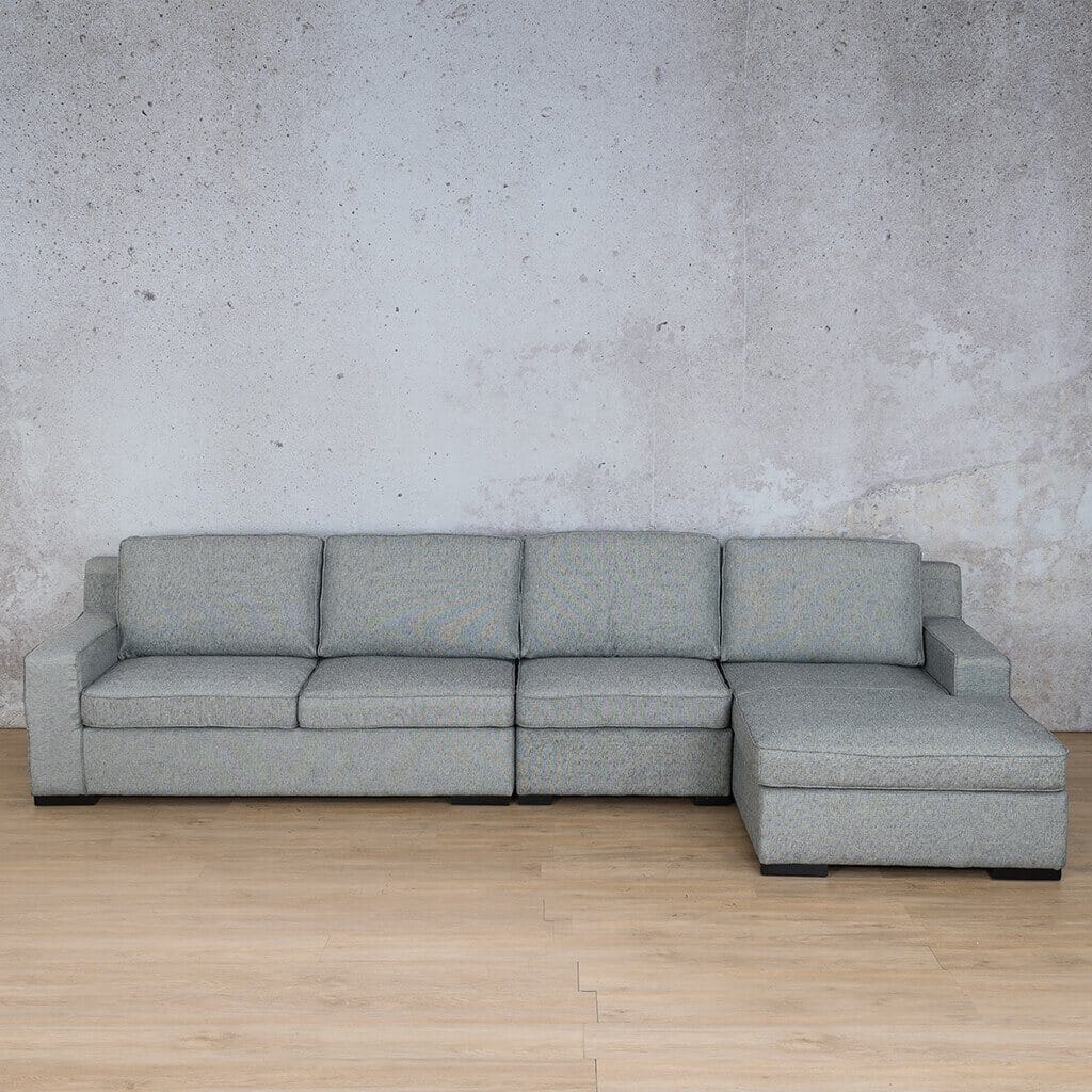 Rome Fabric Sofa Chaise Modular Sectional - RHF Fabric Corner Suite Leather Gallery