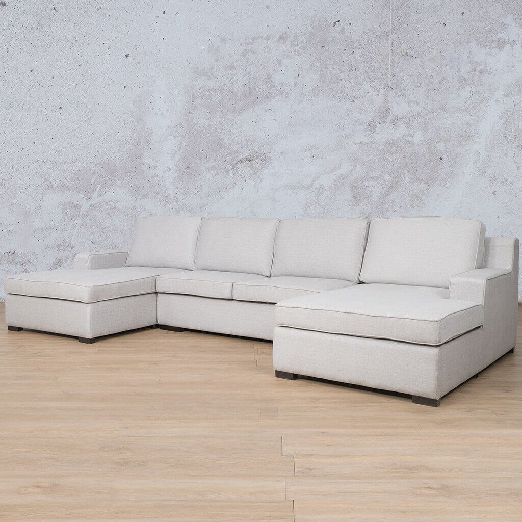 Rome Fabric Sofa U-Chaise Sectional Fabric Corner Suite Leather Gallery