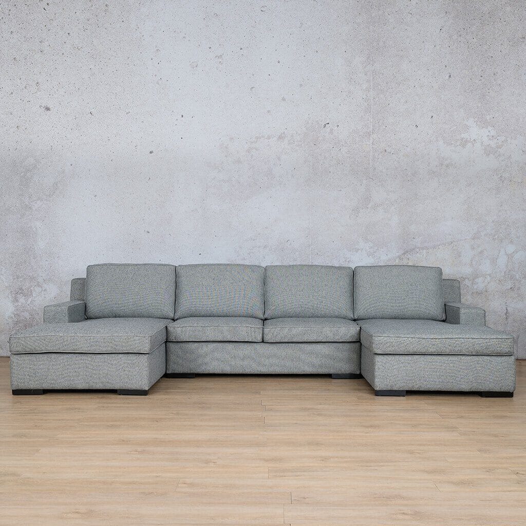 Rome Fabric Sofa U-Chaise Sectional Fabric Corner Suite Leather Gallery