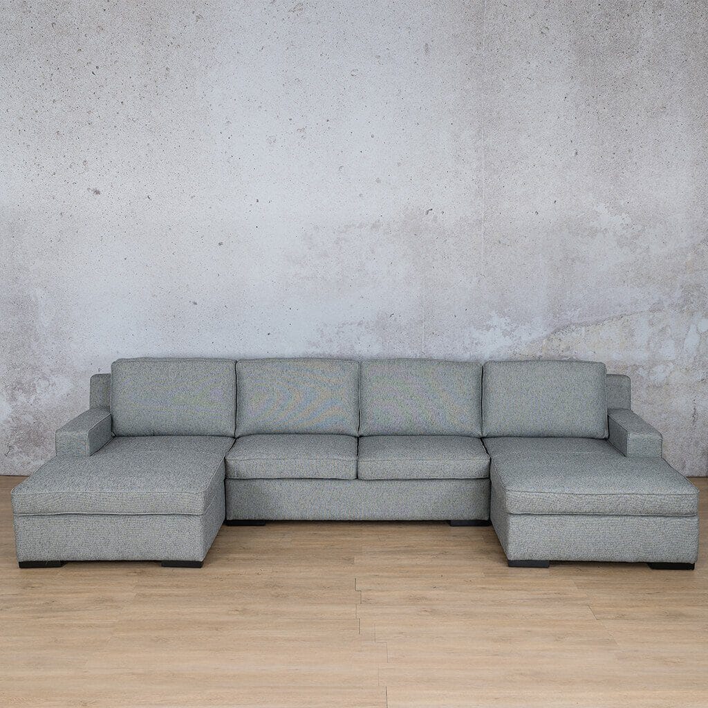 Rome Fabric Sofa U-Chaise Sectional Fabric Corner Suite Leather Gallery