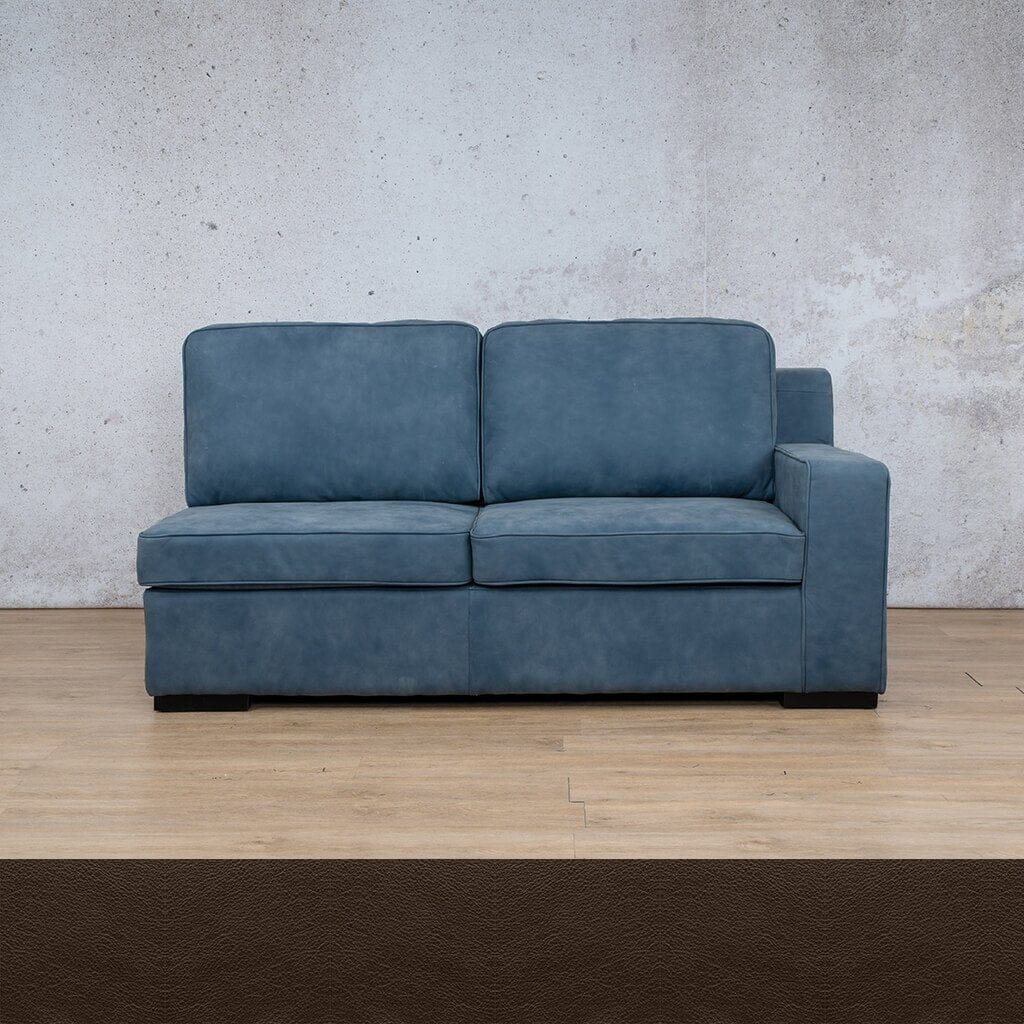 Rome Leather 2 Seater RHF Leather Sofa Leather Gallery Czar Ox Blood Full Foam