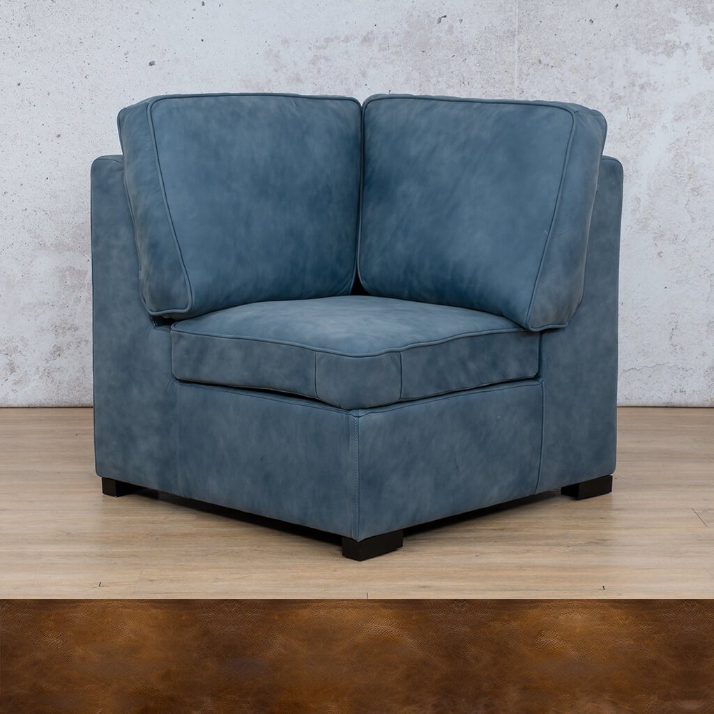 Arizona Leather Corner Leather Gallery Royal Walnut-A WAREHOUSE COLLECTION - PINETOWN OR NORTHRIDING Full Foam