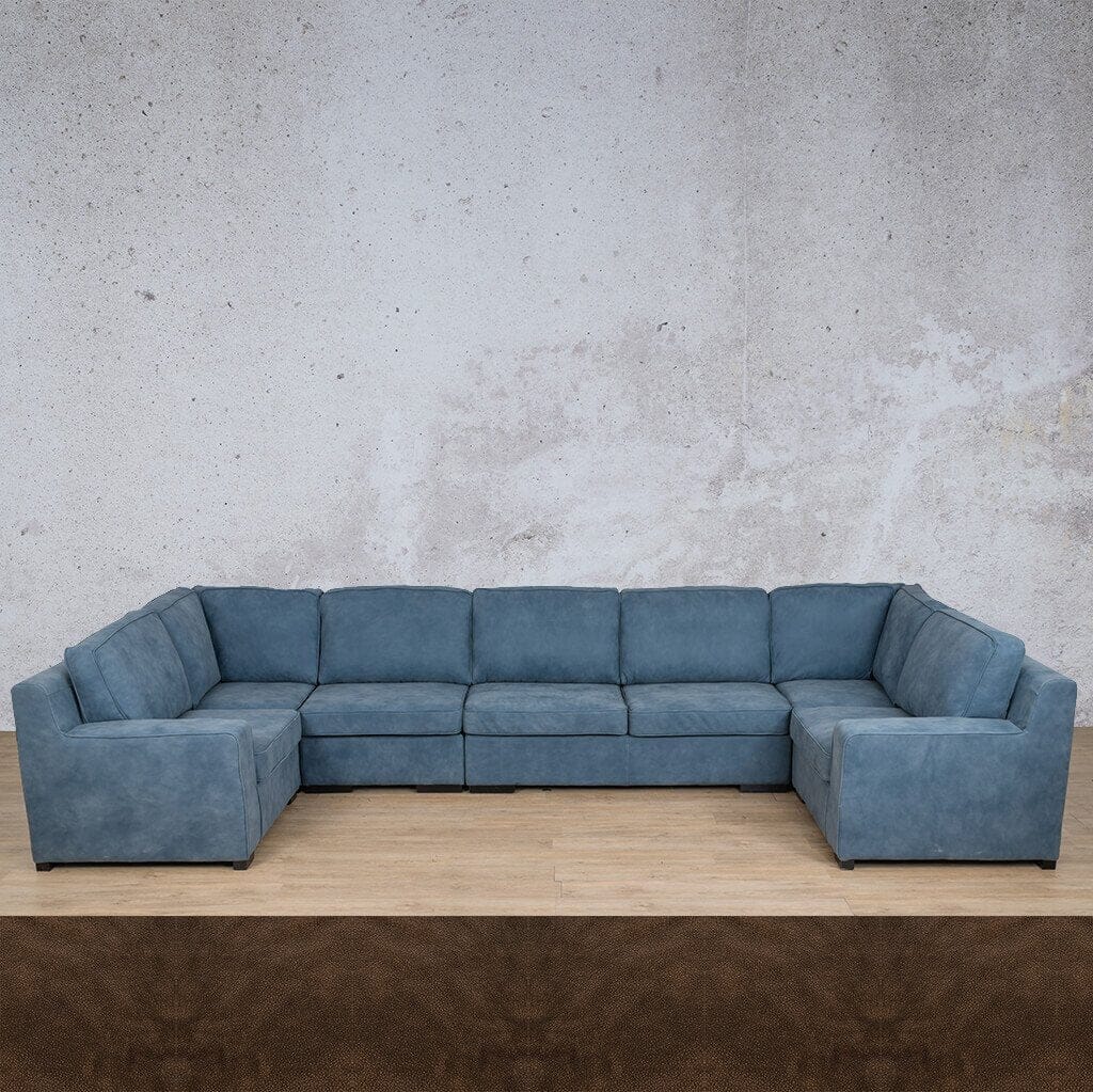 Rome Leather Modular U-Sofa Sectional Leather Sectional Leather Gallery