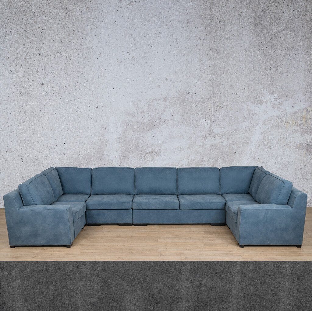 Rome Leather Modular U-Sofa Sectional Leather Sectional Leather Gallery