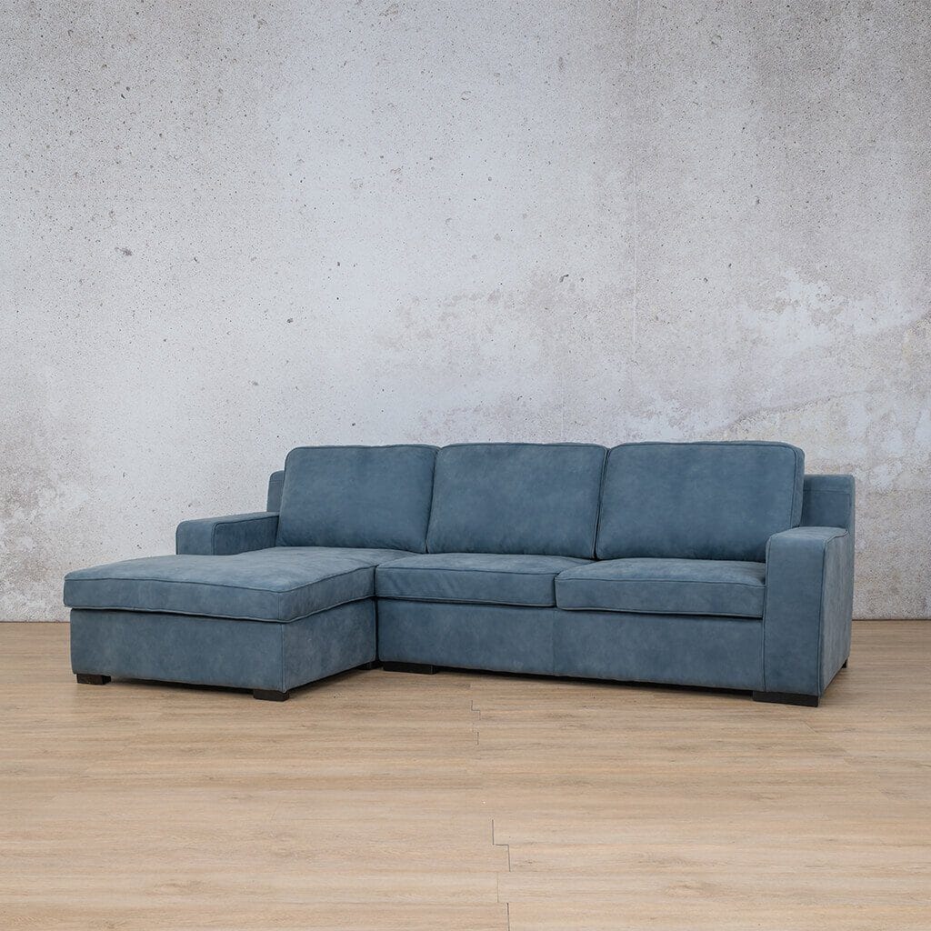 Rome Leather Sofa Chaise Sectional - LHF Leather Sectional Leather Gallery