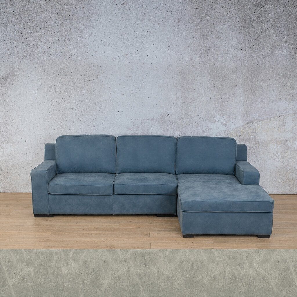 Rome Leather Sofa Chaise Sectional - RHF Leather Sectional Leather Gallery