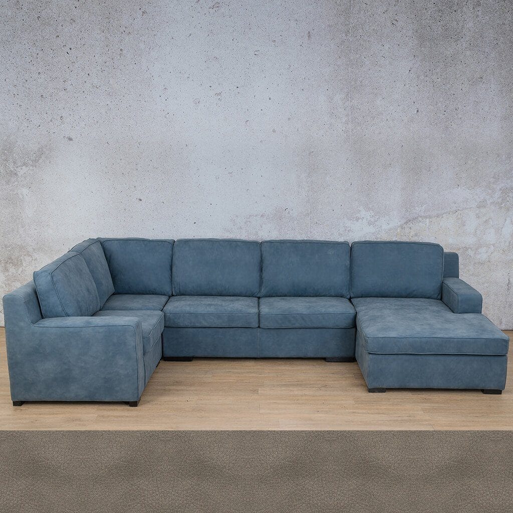 Rome Leather Sofa U-Chaise Sectional Leather Sectional Leather Gallery