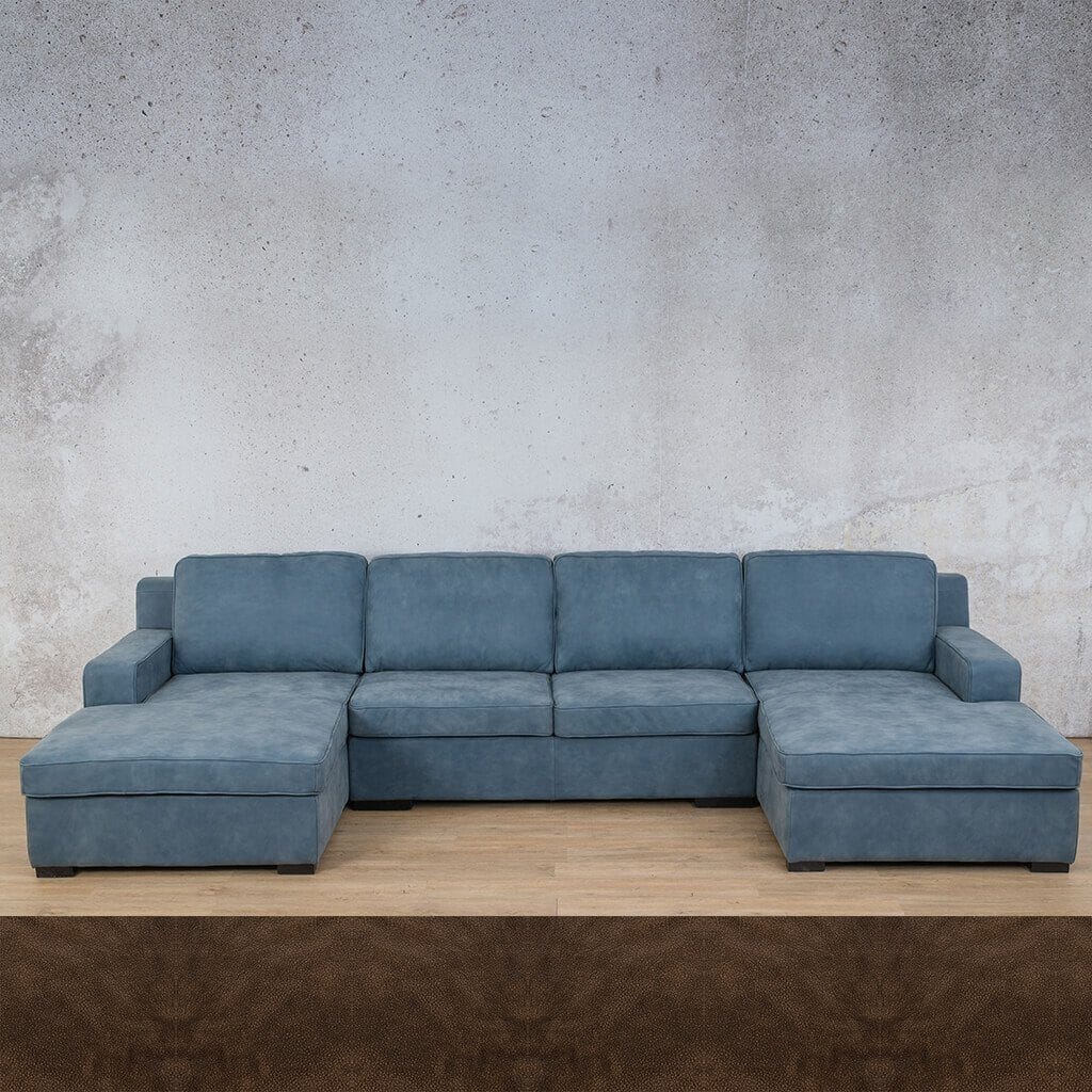 Rome Leather Sofa U-Chaise Sectional Leather Sectional Leather Gallery