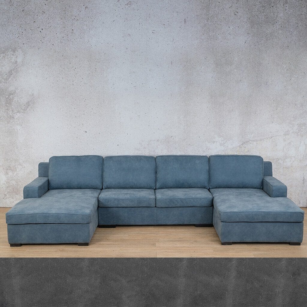 Rome Leather Sofa U-Chaise Sectional Leather Sectional Leather Gallery