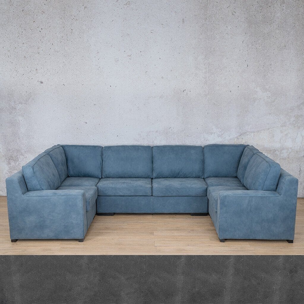 Rome Leather U-Sofa Sectional Leather Sectional Leather Gallery