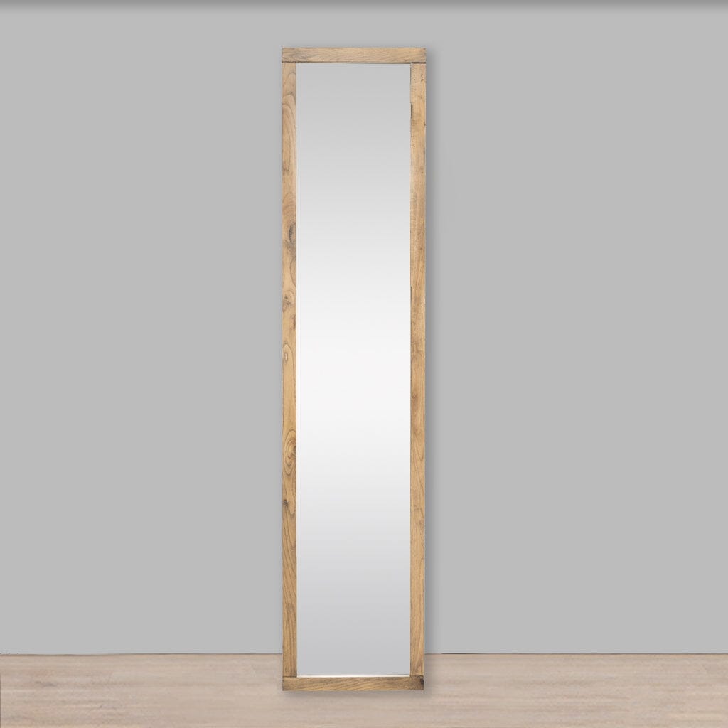 Roscoe Mirror Antique Natural Oak - 1800 x 400 Mirror Leather Gallery Antique Natural Oak 1800 x 400