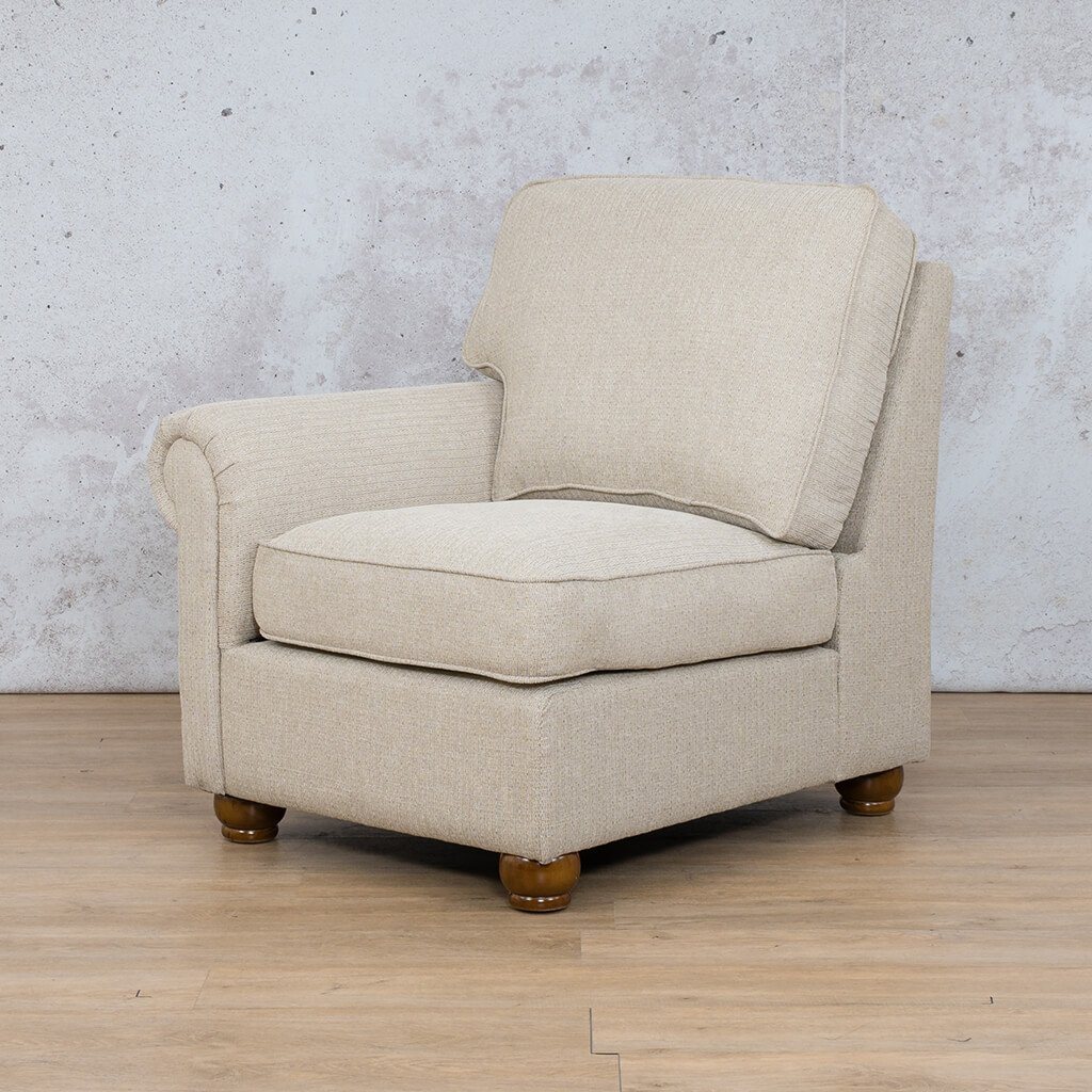 Salisbury Fabric 1 Seater Right Arm Fabric Sofa Leather Gallery