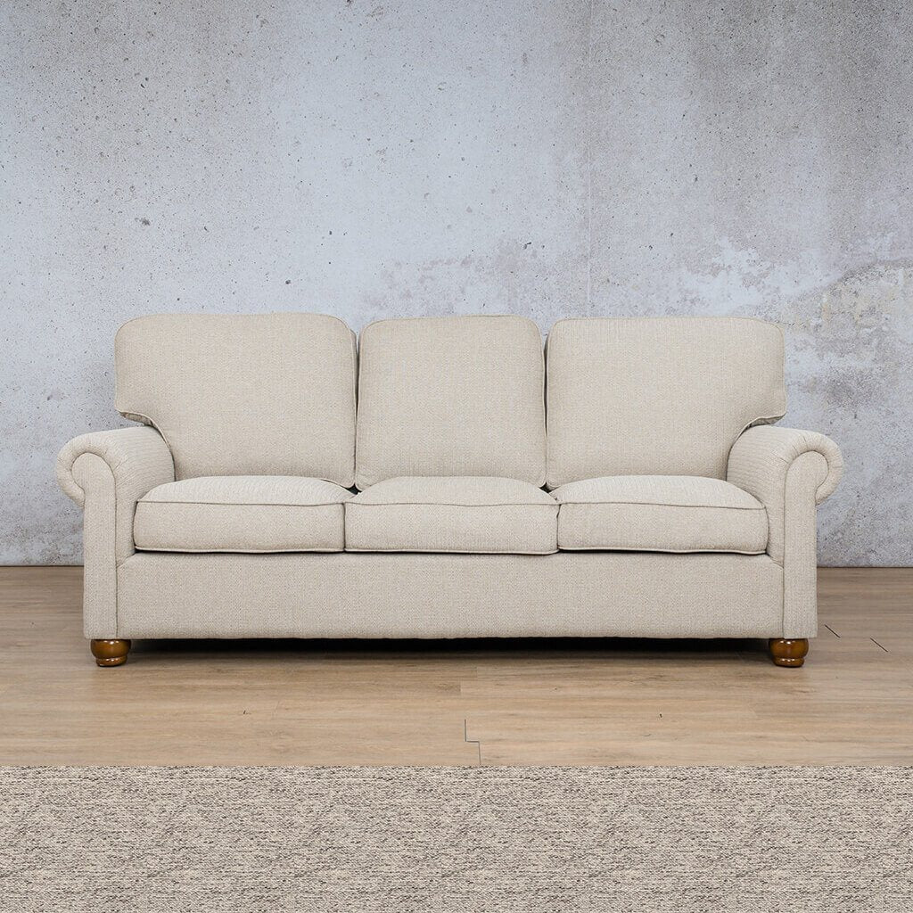 Salisbury Fabric 3 Seater Fabric Sofa Leather Gallery Pebble