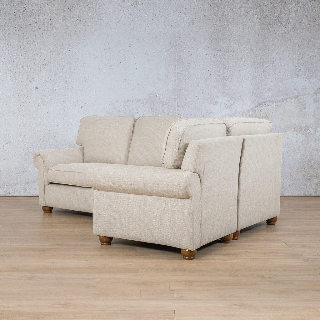 Salisbury Fabric L-Sectional 4 Seater - RHF Fabric Sectional Leather Gallery