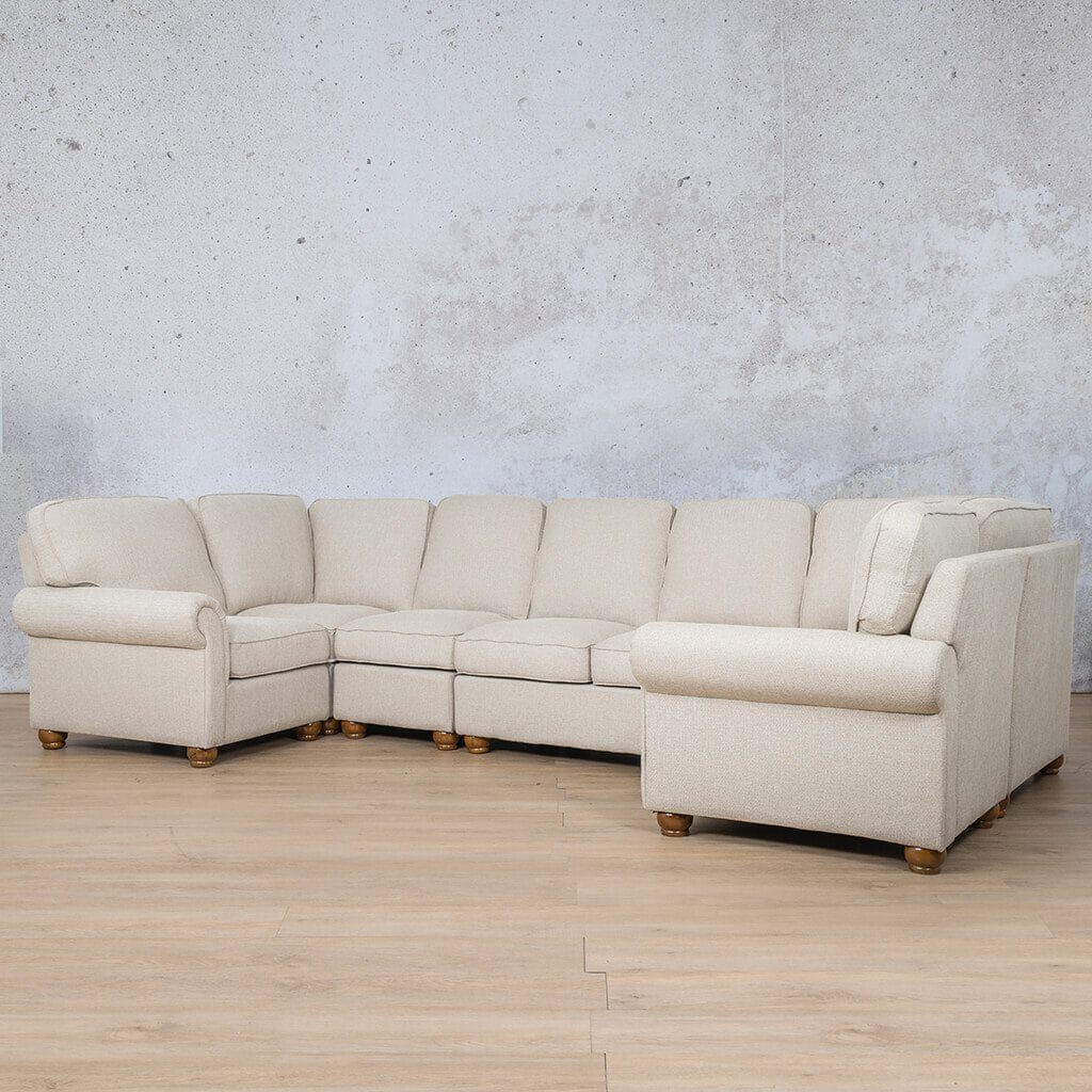 Salisbury Fabric Modular U-Sofa Sectional Sofa Fabric Sectional Leather Gallery Oyster