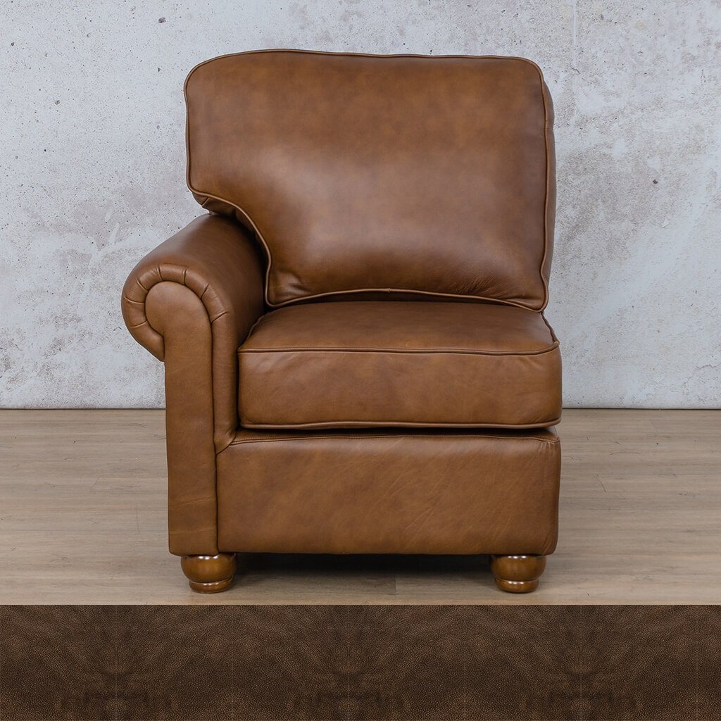 Salisbury Leather 1 Seater Right Arm Leather Sofa Leather Gallery