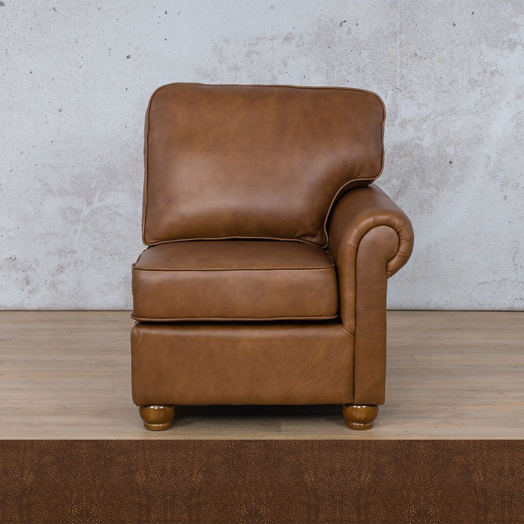 Salisbury Leather 1 Seater Left Arm Leather Sofa Leather Gallery