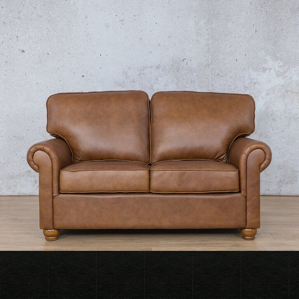 Salisbury Leather 2 Seater Sofa Leather Sofa Leather Gallery Czar Black