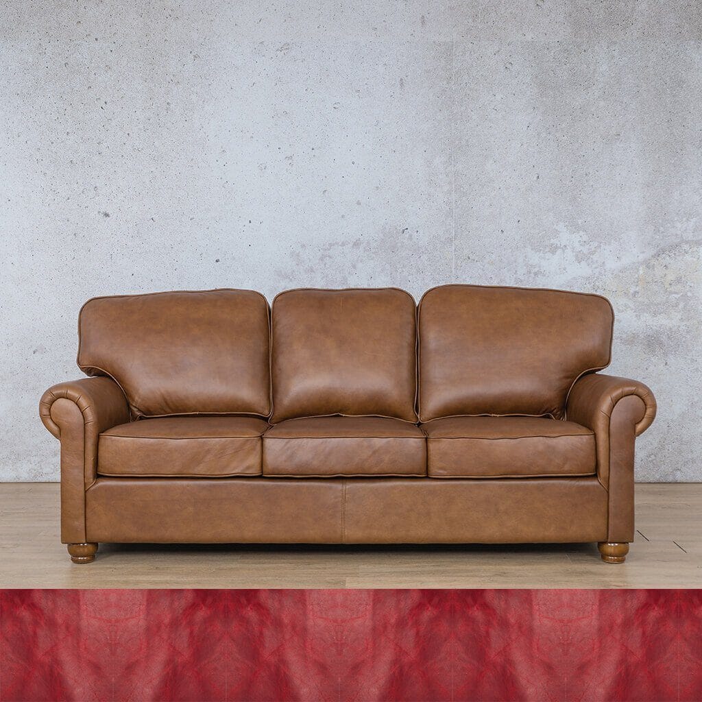 Salisbury Leather 3 Seater Sofa Leather Sofa Leather Gallery Royal Ruby