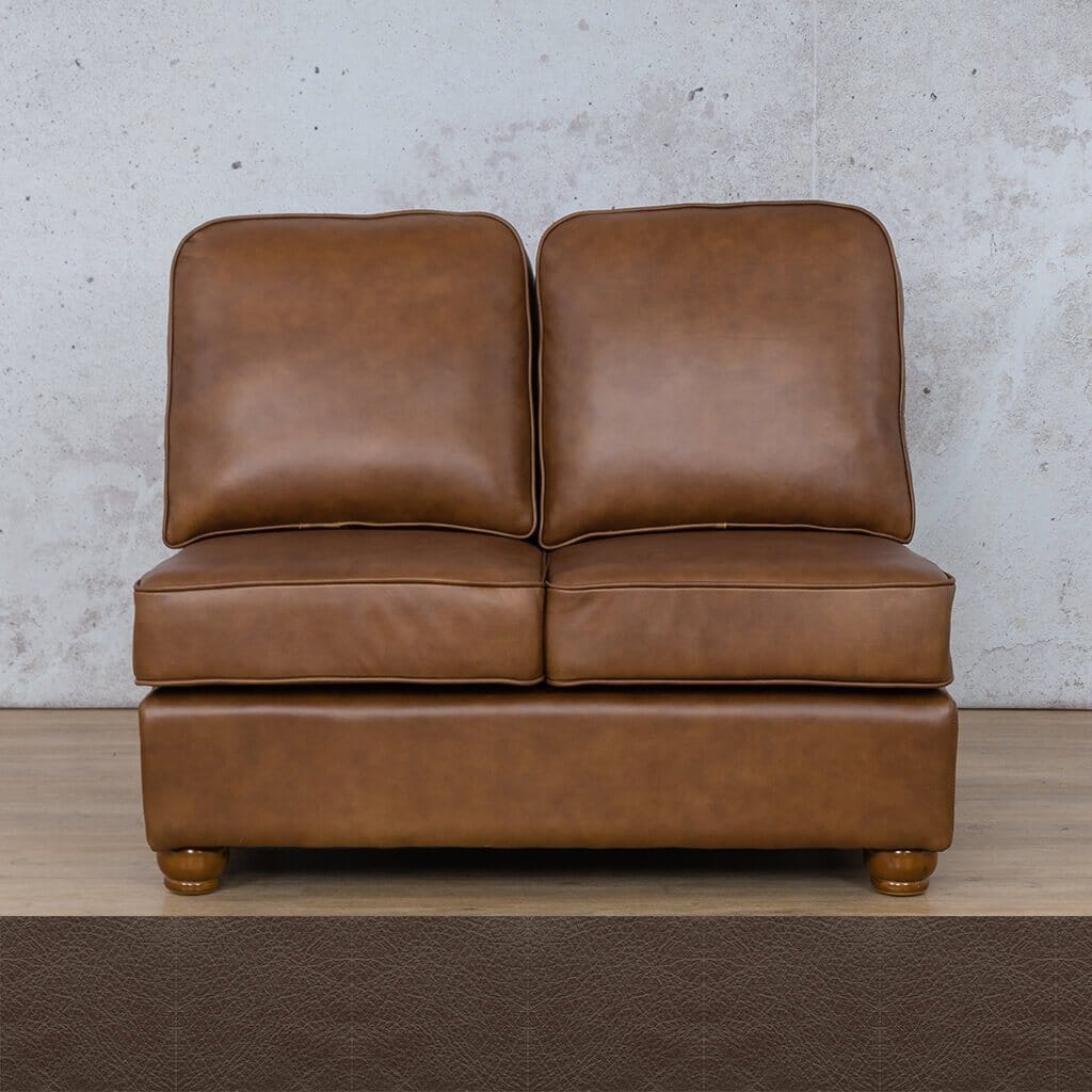 Salisbury Leather Armless 2 Seater Leather Sofa Leather Gallery Country Ox Blood