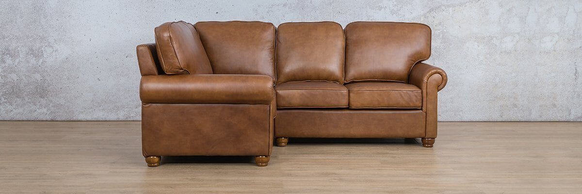 Salisbury Leather L-Sectional 4 Seater - LHF Leather Sectional Leather Gallery
