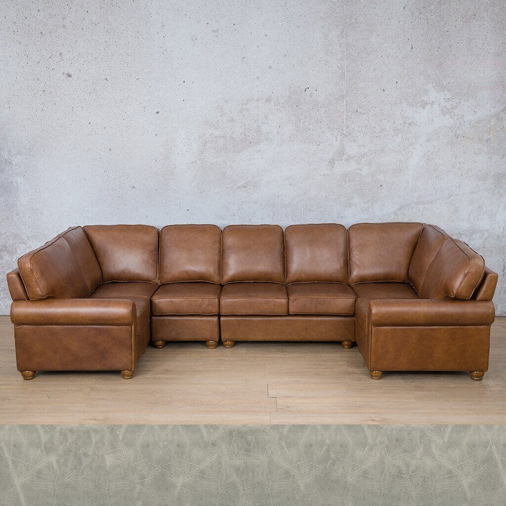 Salisbury Leather Modular U-Sofa Sectional Leather Sectional Leather Gallery