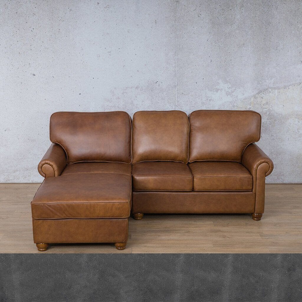 Salisbury Leather Sofa Chaise Sectional - LHF Leather Sectional Leather Gallery