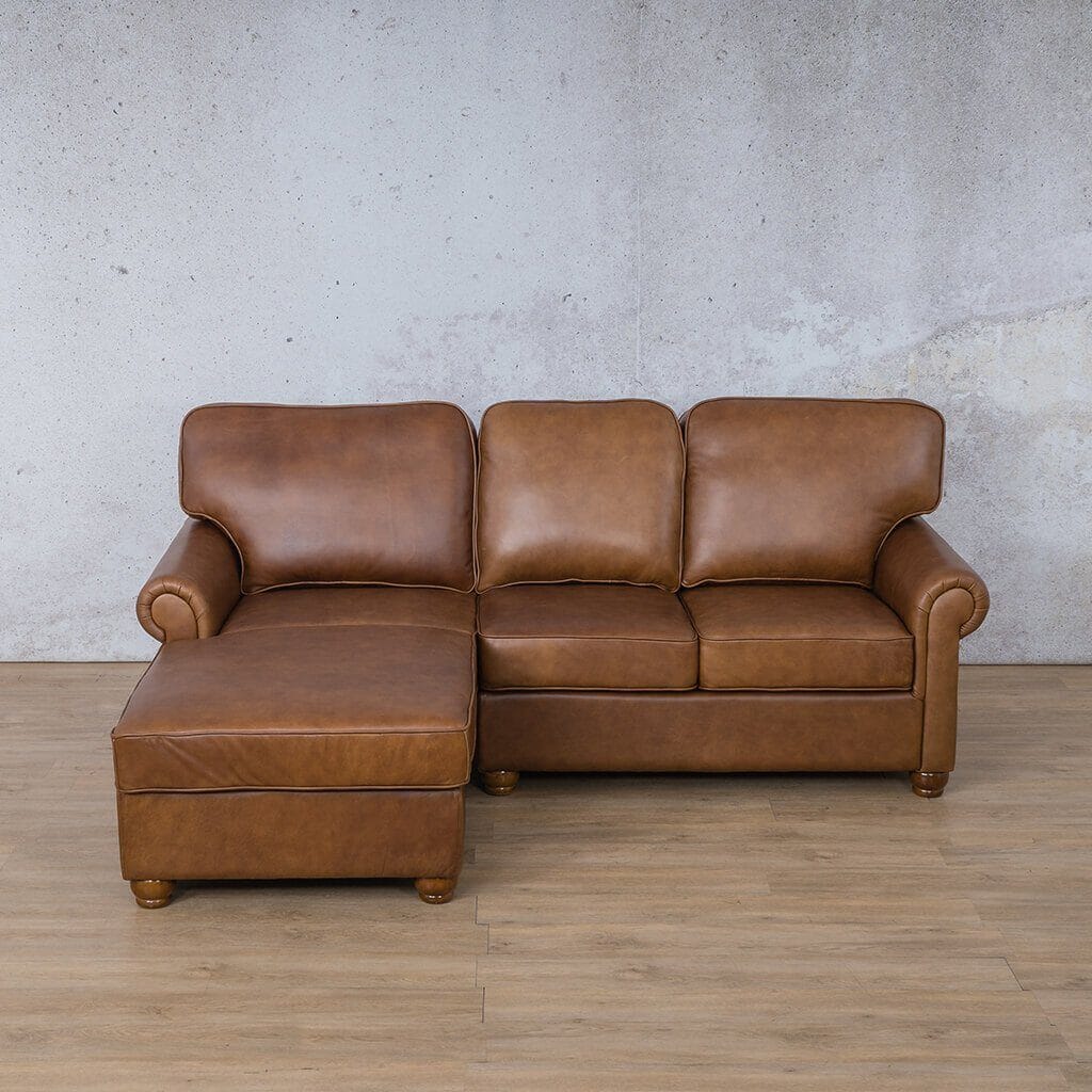 Salisbury Leather Sofa Chaise Sectional - LHF Leather Sectional Leather Gallery