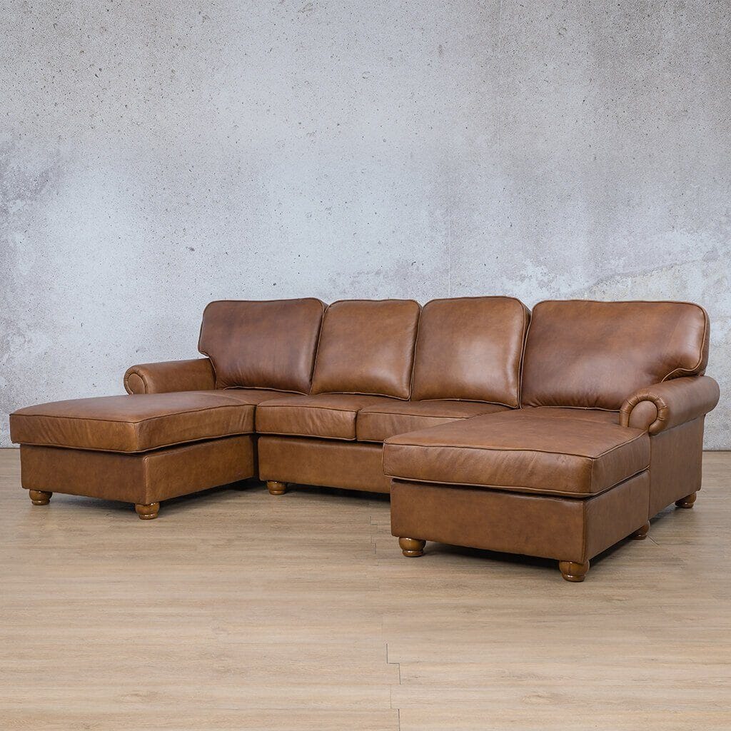 Salisbury Leather Sofa U-Chaise Sectional Leather Sectional Leather Gallery