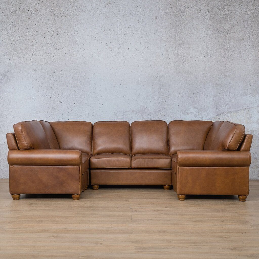 Salisbury Leather U-Sofa Sectional Leather Sectional Leather Gallery