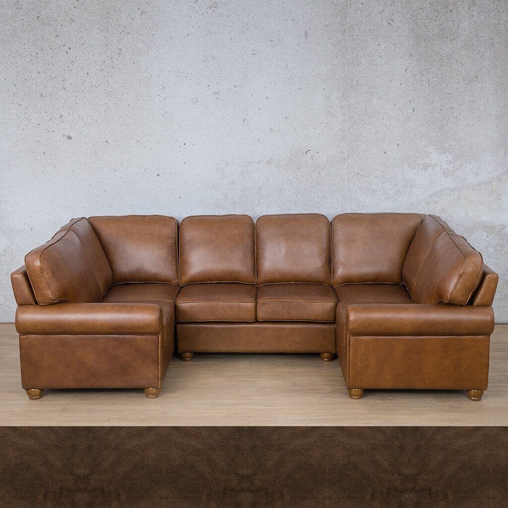 Salisbury Leather U-Sofa Sectional Leather Sectional Leather Gallery