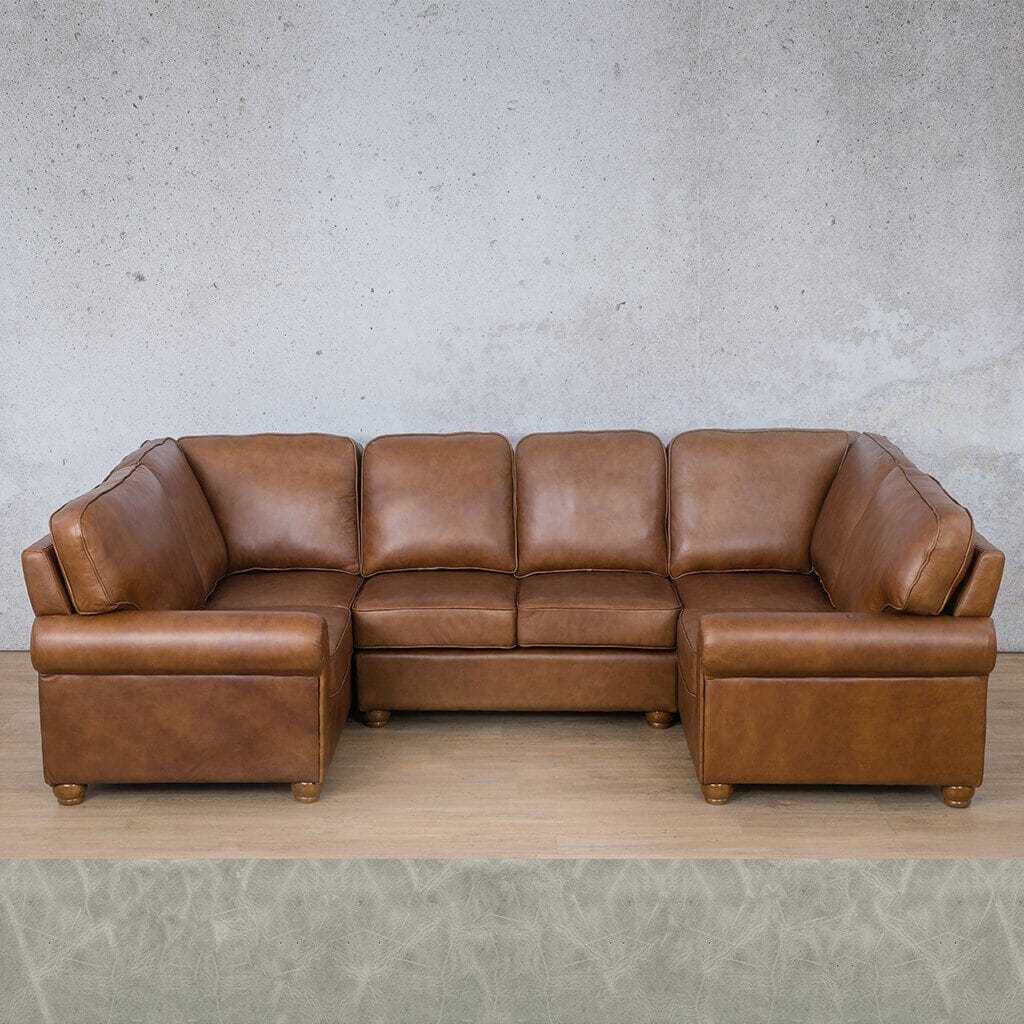 Salisbury Leather U-Sofa Sectional Leather Sectional Leather Gallery