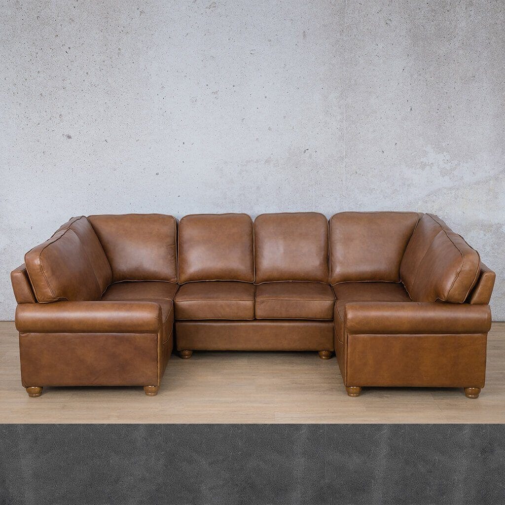 Salisbury Leather U-Sofa Sectional Leather Sectional Leather Gallery