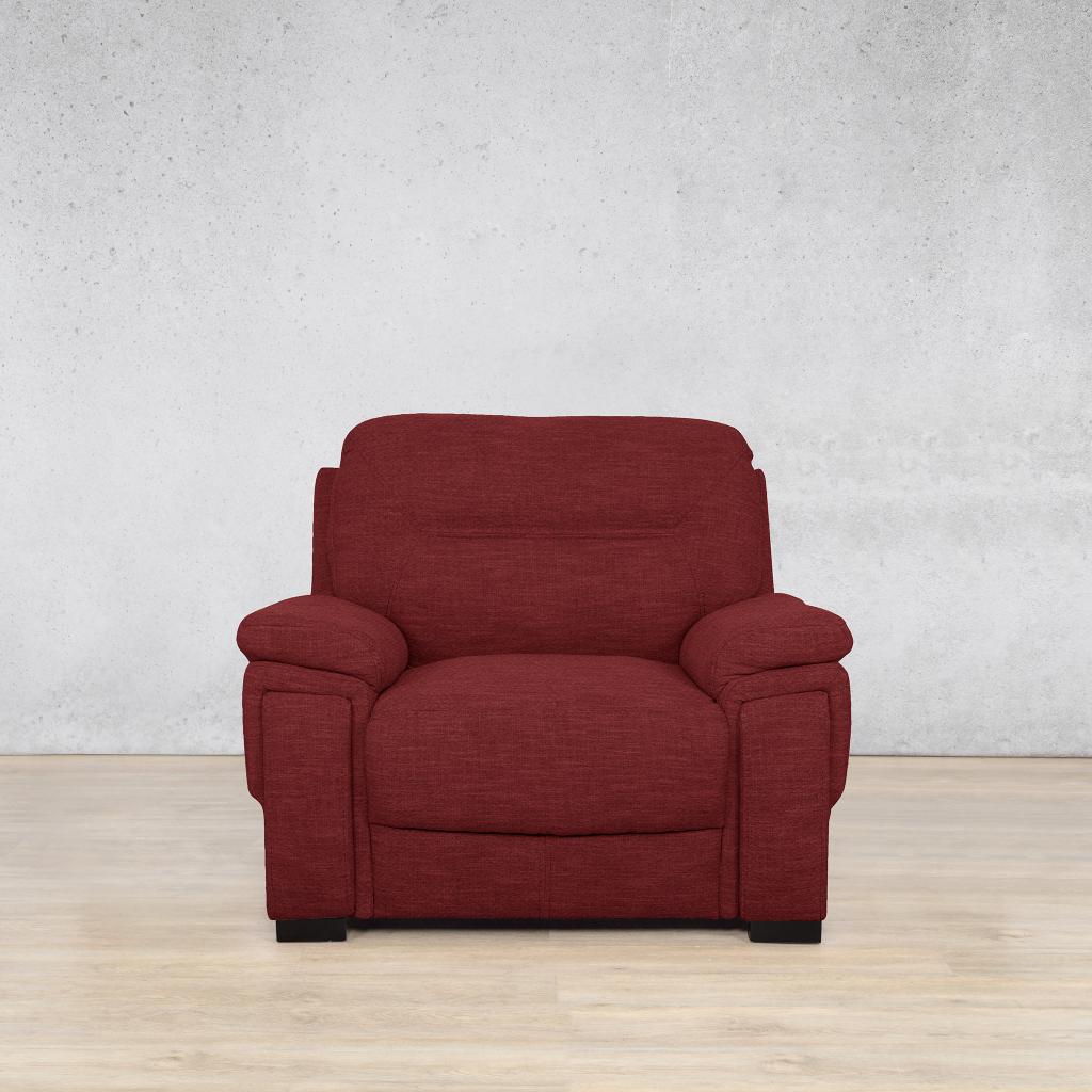 San Lorenze 1 Seater Fabric Sofa - Kenya Red | Fabric Couches