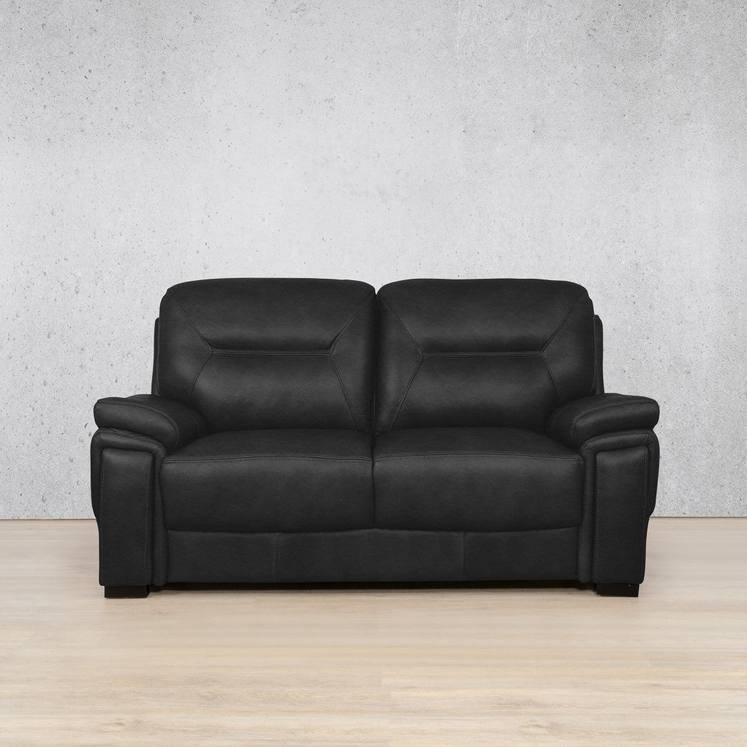 San Lorenze 2 Seater Leather Sofa - Czar Black | Leather Couches, 2 seater couch for sale, sofas and couches