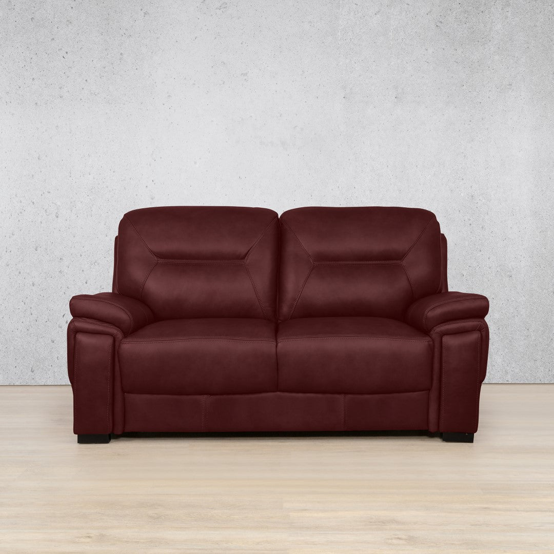 San Lorenze 2 Seater Leather Sofa - Royal Ruby | Leather Couches, 2 seater couch, sofas and couches, couches for sale