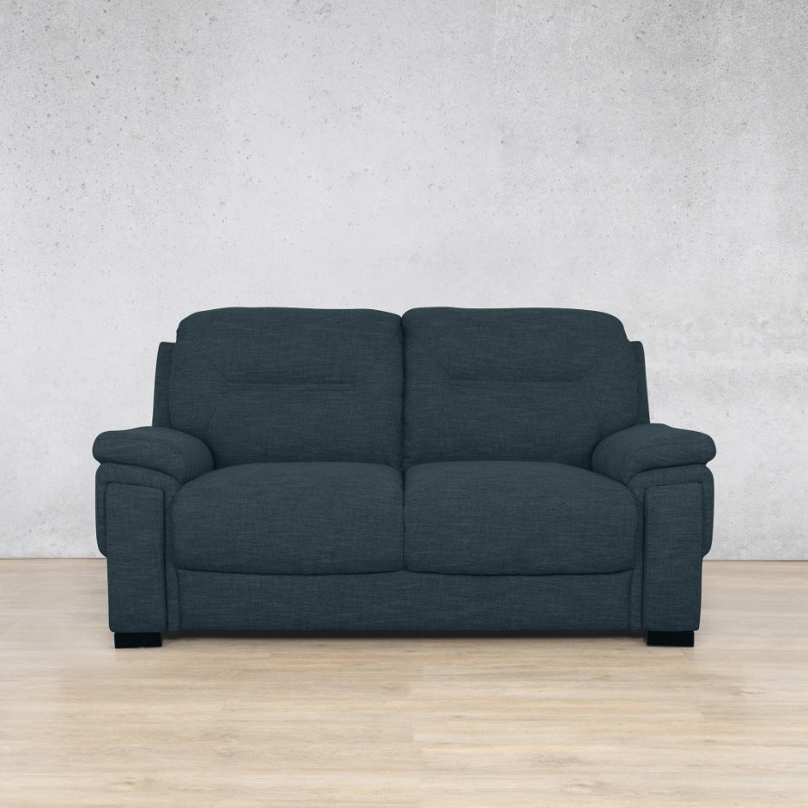 San Lorenze 2 Seater Fabric Sofa Leather Sofa Leather Gallery Air Force Blue