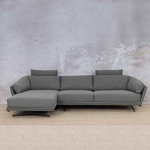 Santana Fabric Sofa Chaise Sectional 3s LHF Fabric Sectional Leather Gallery Oyster