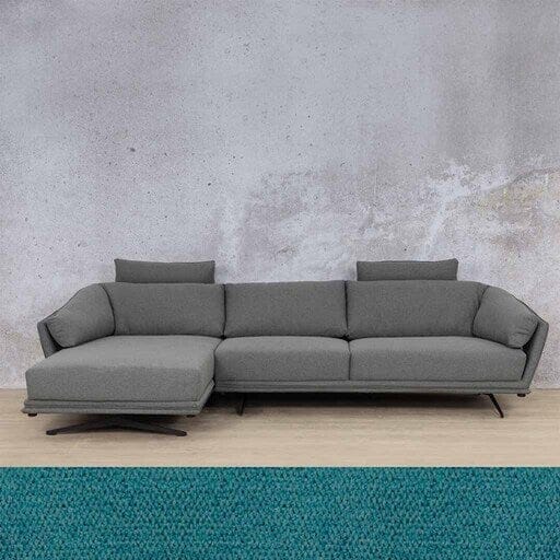 Santana Fabric Sofa Chaise Sectional 3s LHF Fabric Sectional Leather Gallery Turquoise