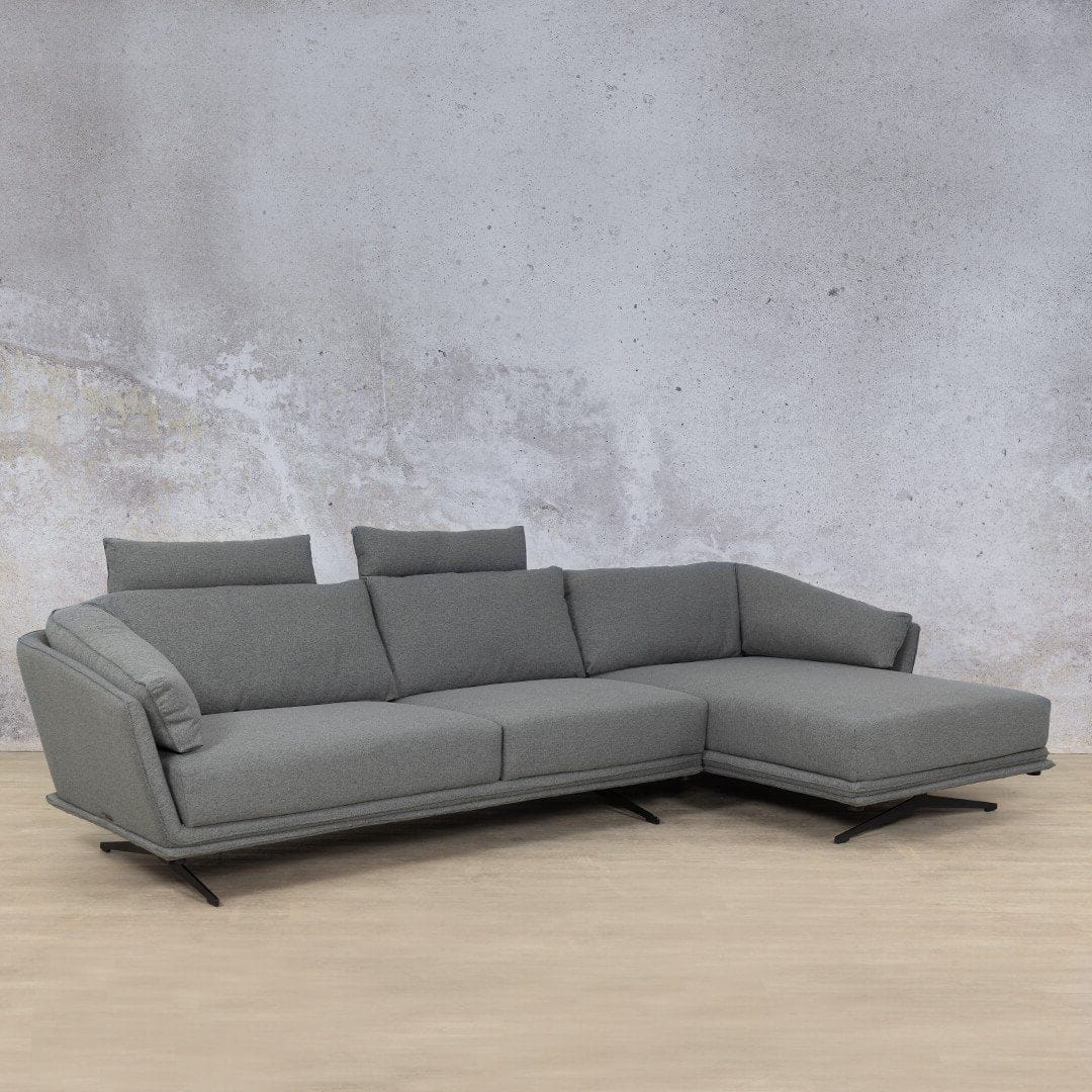 Santana Fabric Sofa Chaise Sectional 3s RHF Fabric Sectional Leather Gallery